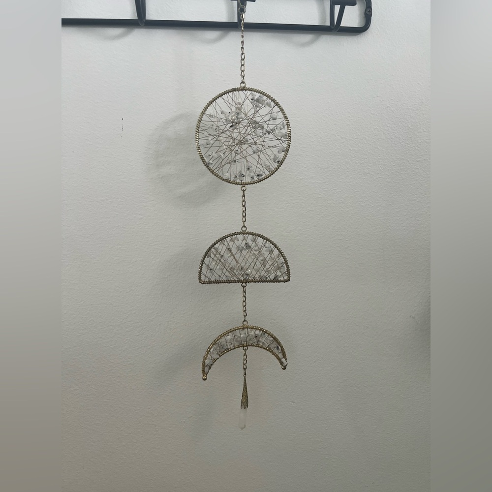 🌙 Beaded Moon Phase Hanging Wall Decor